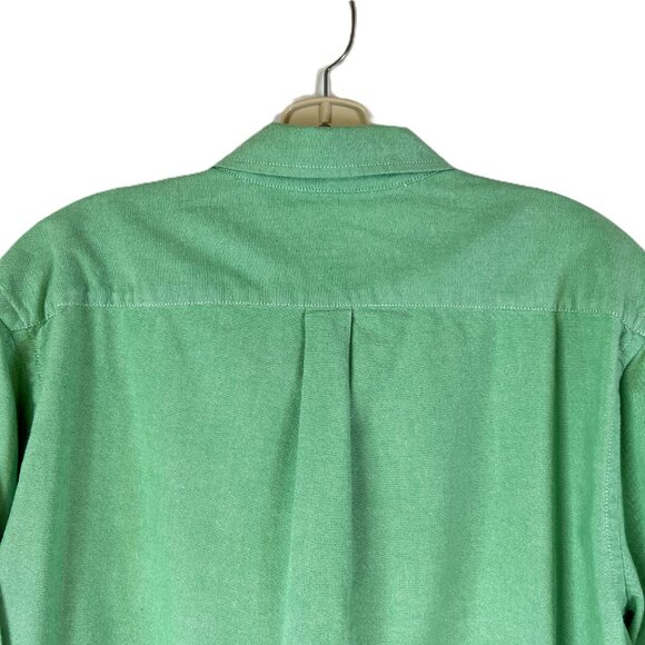 🟩Gap Slim Fit Button-Up Shirt Men’s Size L Green 100% Cotton - Picture 4 of 10